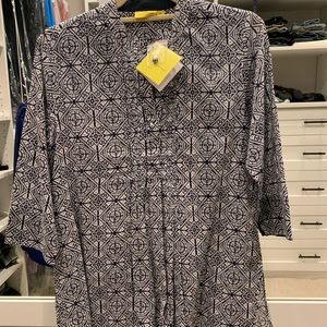 Roberta Roller Rabbit navy and white shirt - XS